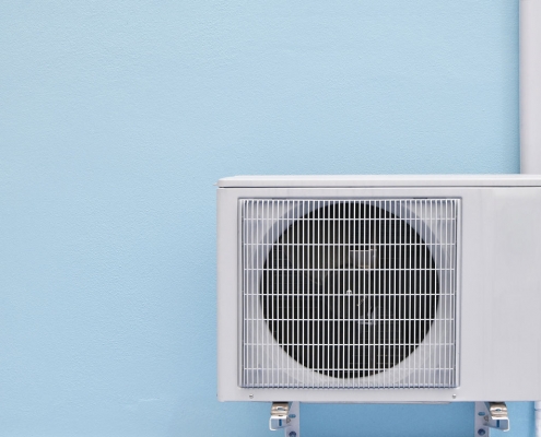 Pompe à chaleur dans une salle de bain